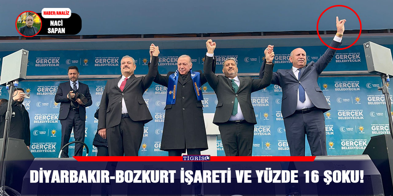 Diyarbakır-bozkurt işareti ve yüzde 16 şoku!