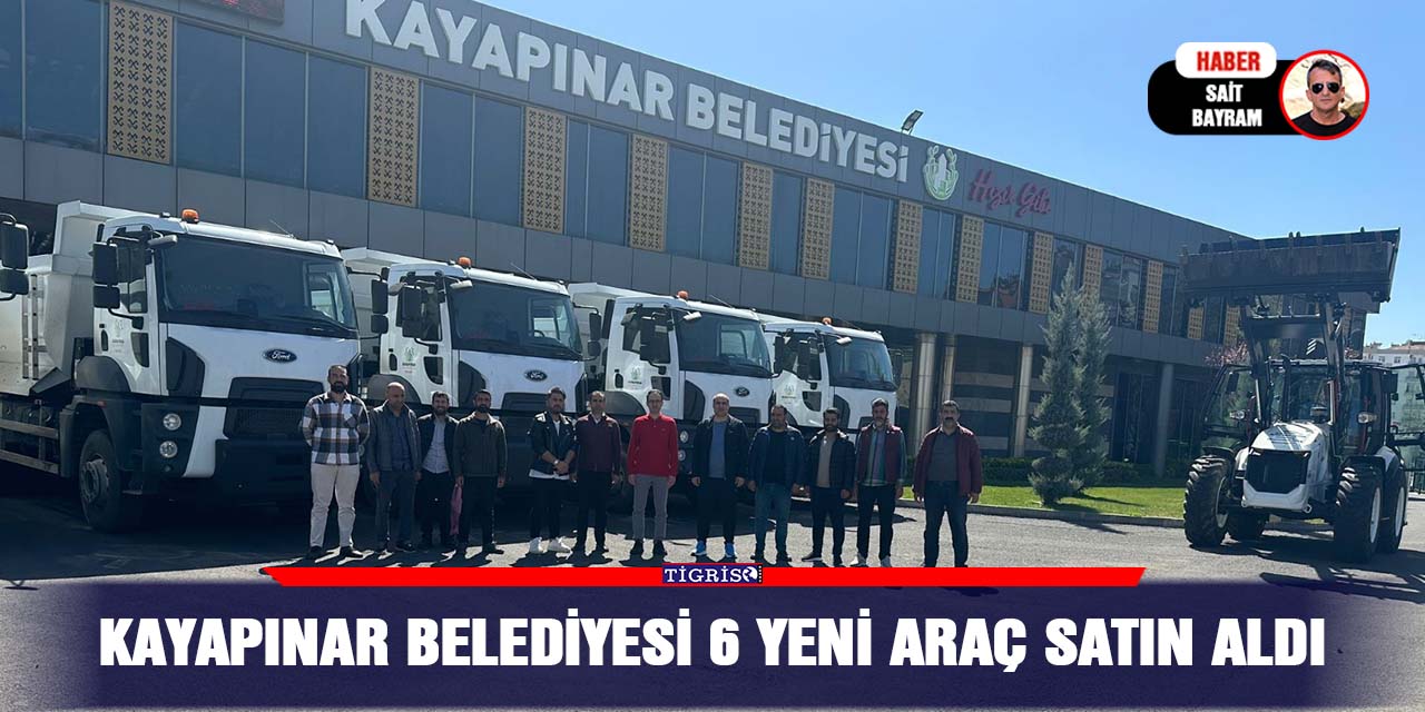 Kayapınar Belediyesi 6 yeni araç satın aldı