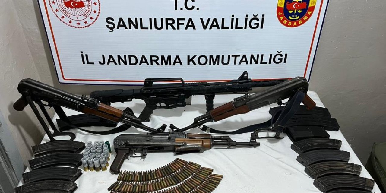 Siverek’te uzun namlulu silahlar ele geçirildi