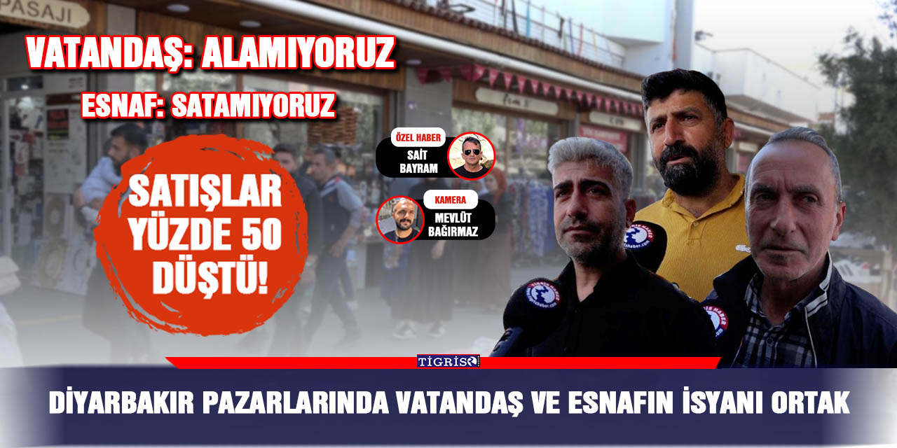 VİDEO - Diyarbakır pazarlarında vatandaş ve esnafın isyanı ortak