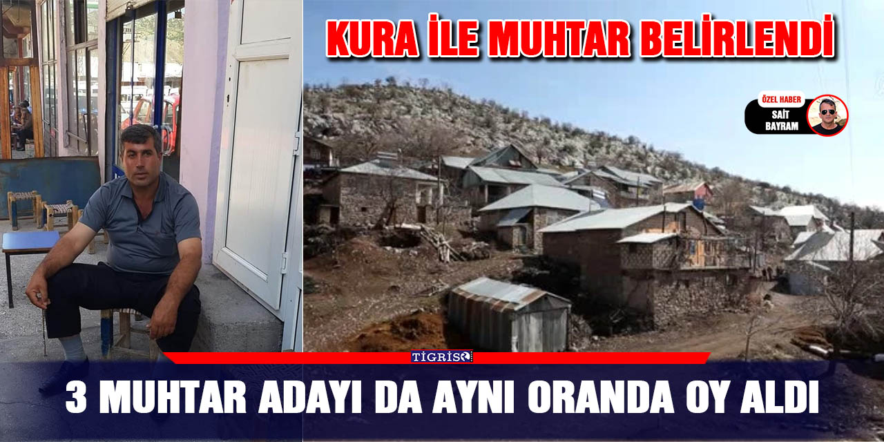 3 muhtar adayı da aynı oranda oy aldı