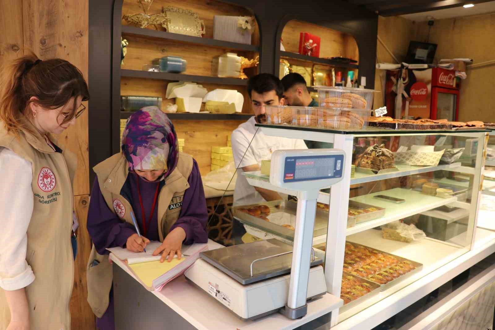 Tatlı üretim işletmeleri denetlendi