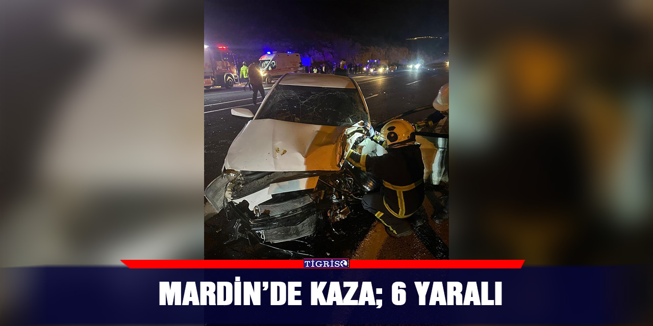 VİDEO - Mardin’de kaza; 6 yaralı