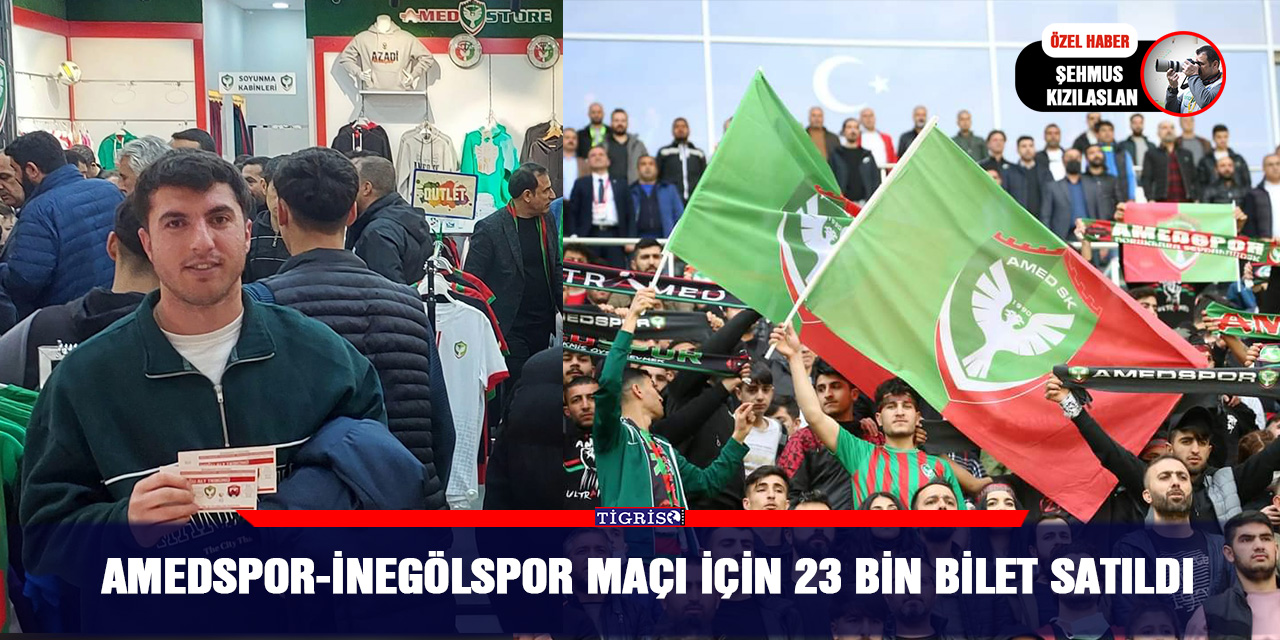 Amedspor-İnegölspor maçı için 23 bin bilet satıldı
