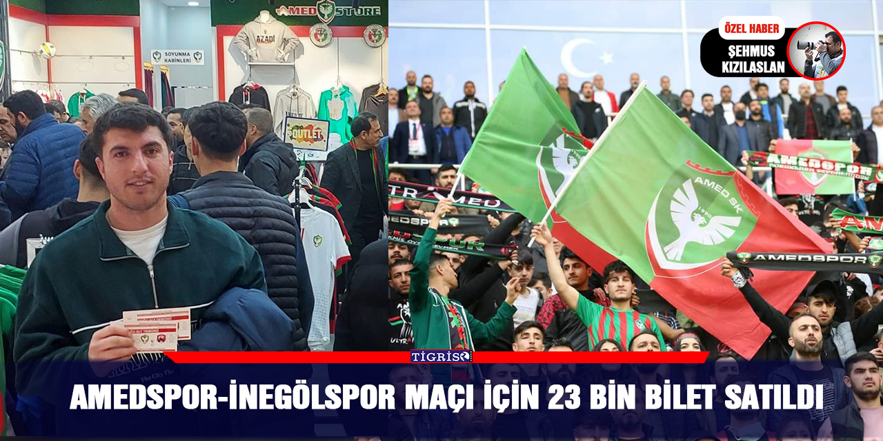 Amedspor-İnegölspor maçı için 23 bin bilet satıldı