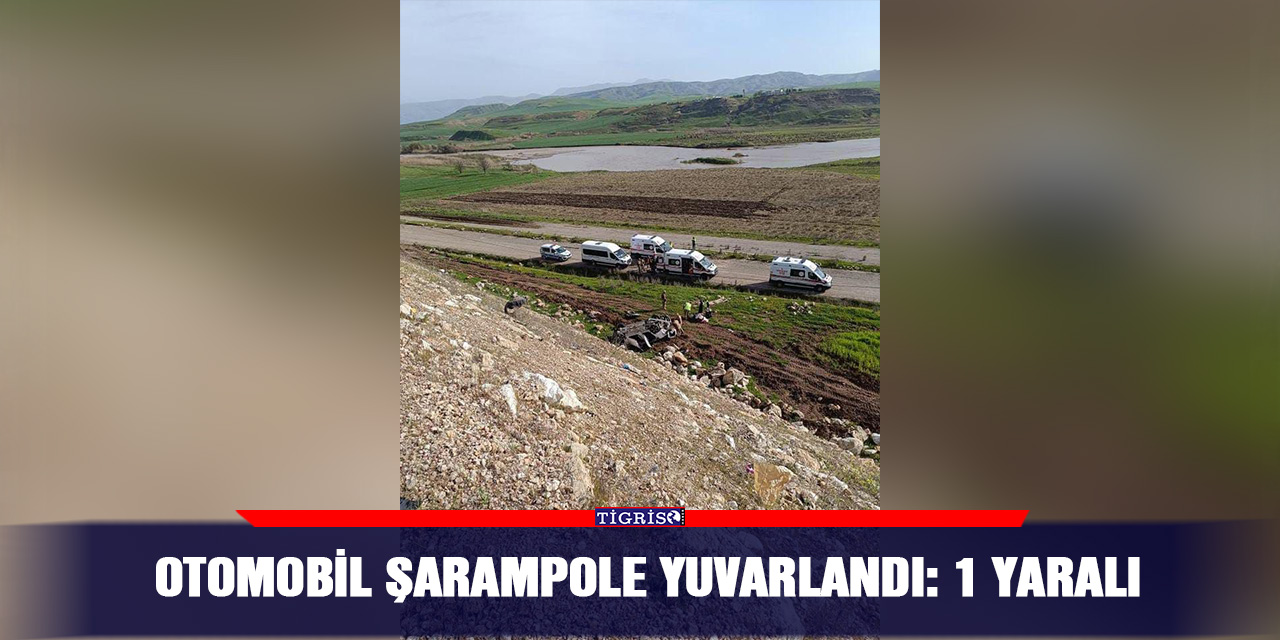 Otomobil şarampole yuvarlandı: 1 yaralı