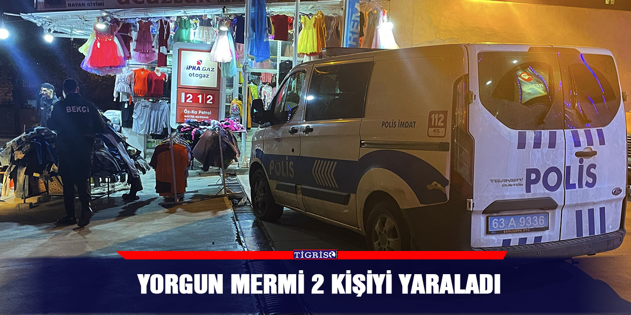 Yorgun mermi 2 kişiyi yaraladı