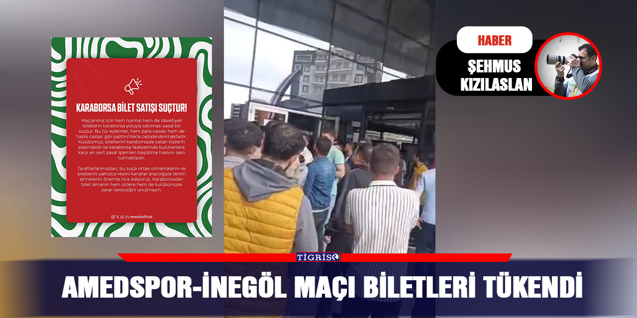 VİDEO - Amedspor-İnegöl maçı biletleri tükendi