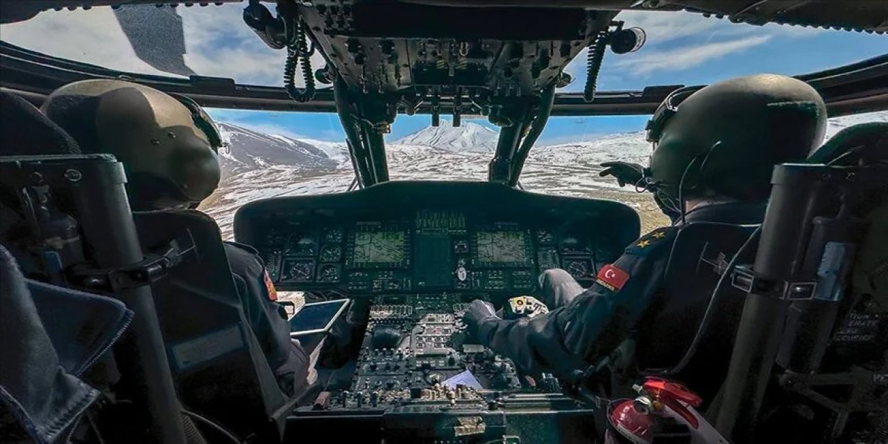 Jandarma, havadan ve karadan trafik denetimi yapıyor