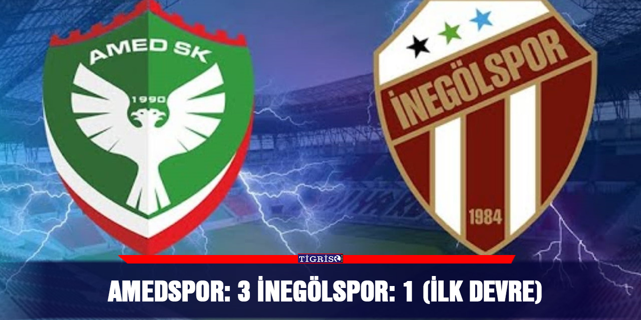 VİDEO - Amedspor: 3 İnegölspor: 1 (ilk devre)