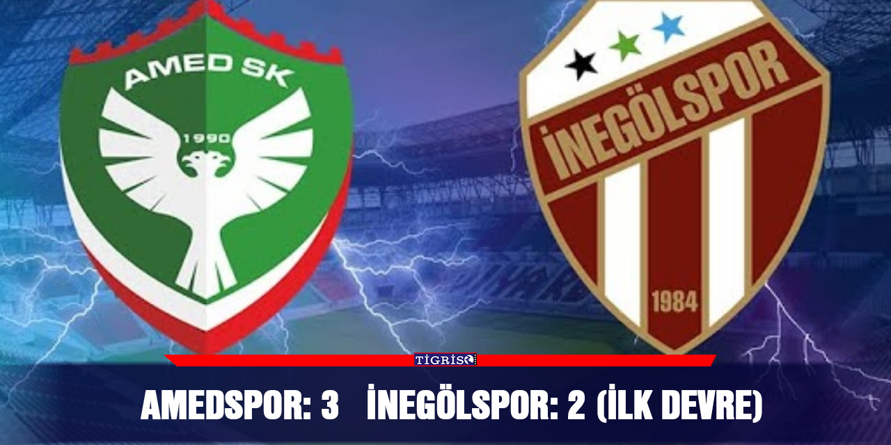 VİDEO - Amedspor: 3  İnegölspor: 2 (İlk devre)