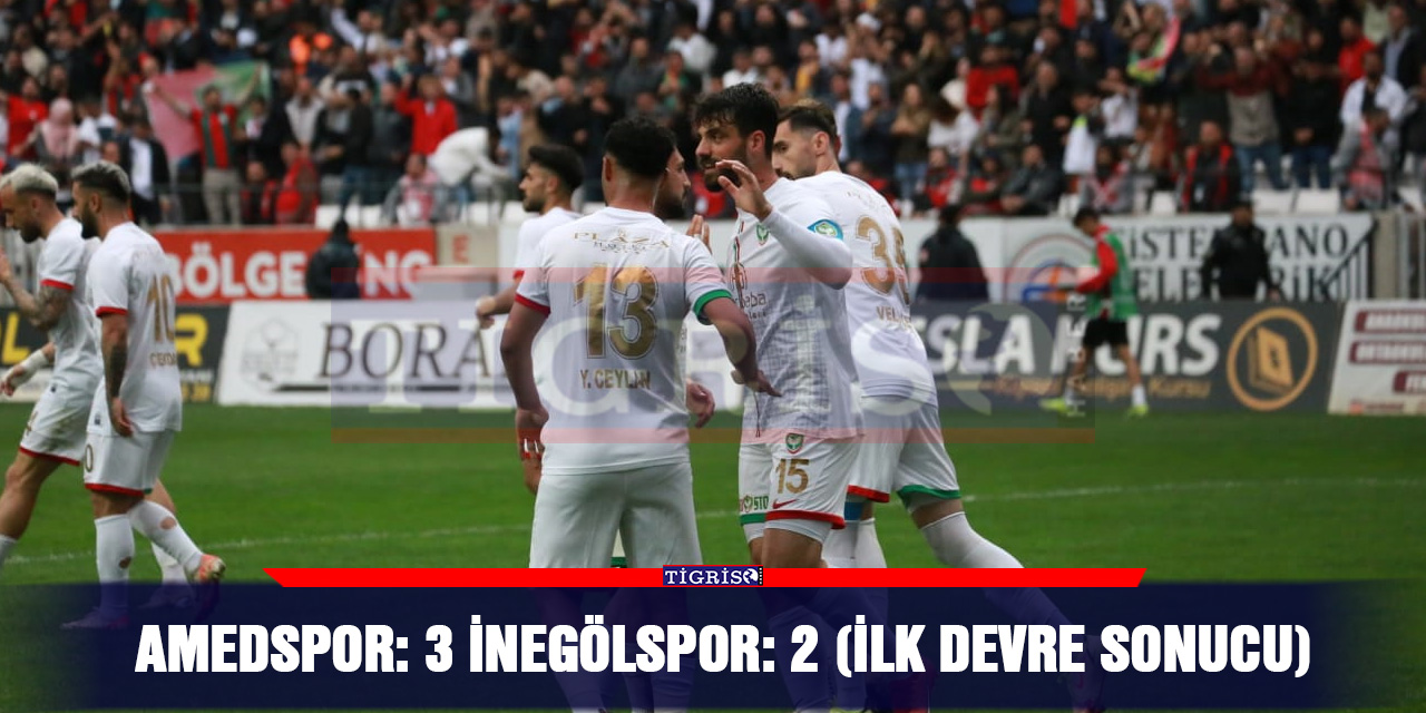 VİDEO - Amedspor: 3 İnegölspor: 2 (İlk devre sonucu)