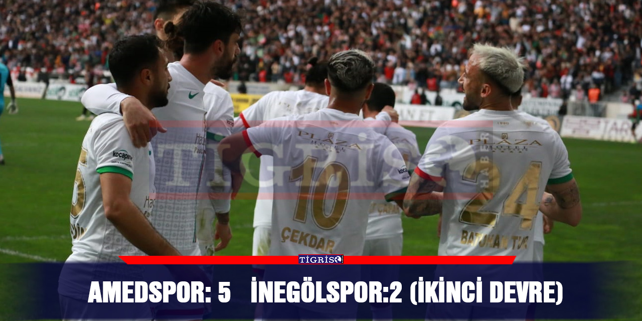 VİDEO - Amedspor: 5  İnegölspor:2 (İkinci devre)