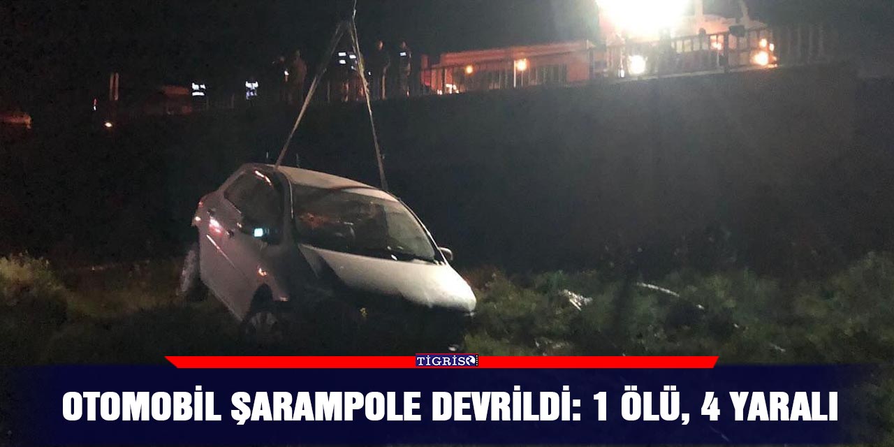 Otomobil şarampole devrildi: 1 ölü, 4 yaralı
