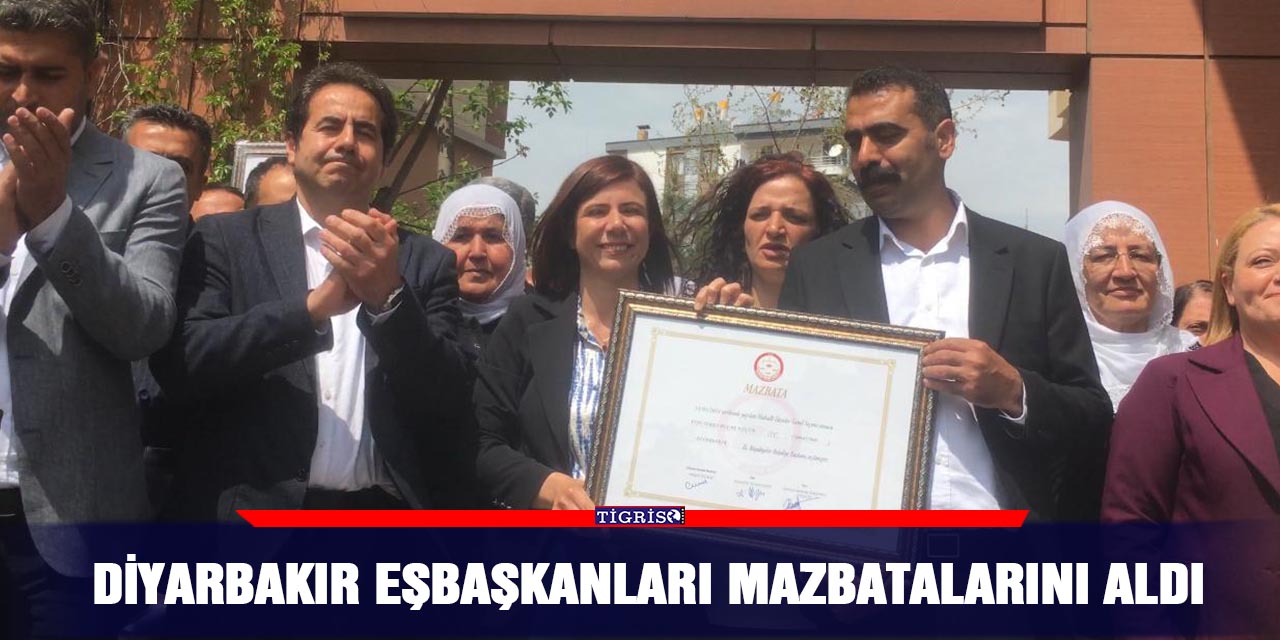 VİDEO - Diyarbakır Eşbaşkanları mazbatalarını aldı