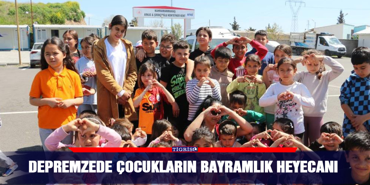Depremzede çocukların bayramlık heyecanı