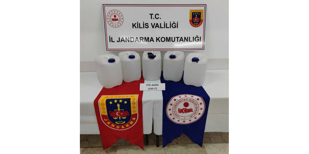 150 litre etil alkol ele geçirildi