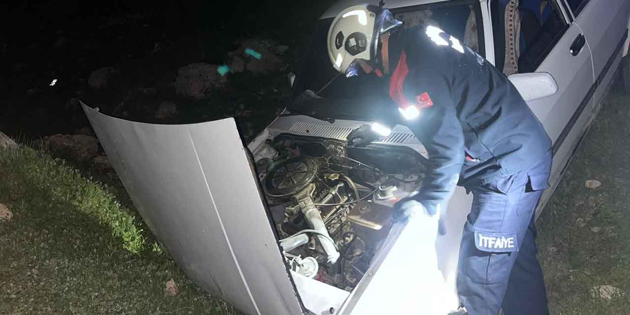 Otomobil şarampole yuvarlandı: Yaralılar var!