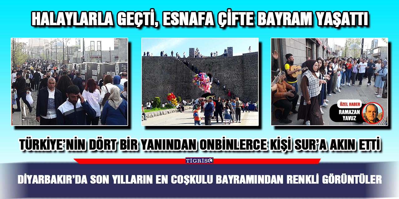 VİDEO - Diyarbakır’da son yılların en coşkulu bayramından renkli görüntüler
