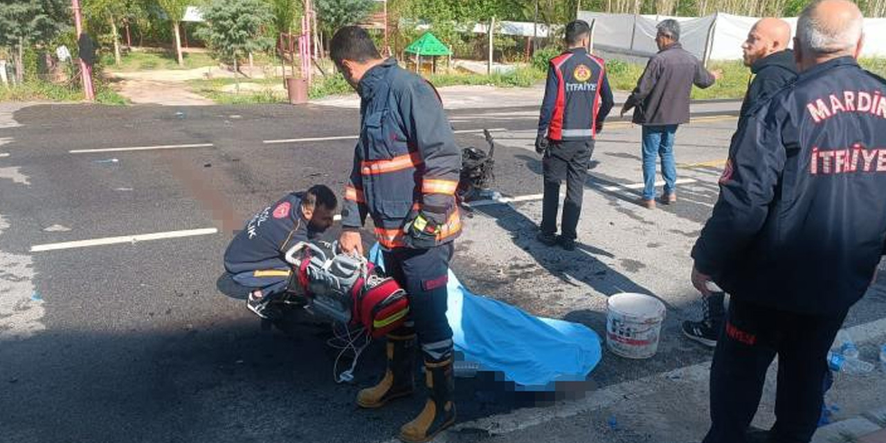 Otomobil ile motosiklet çarpıştı:1 ölü, 1 yaralı