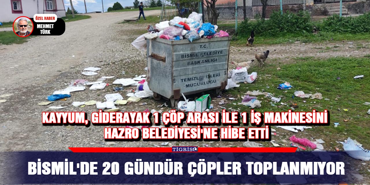 VİDEO-Bismil'de 20 gündür çöpler toplanmıyor