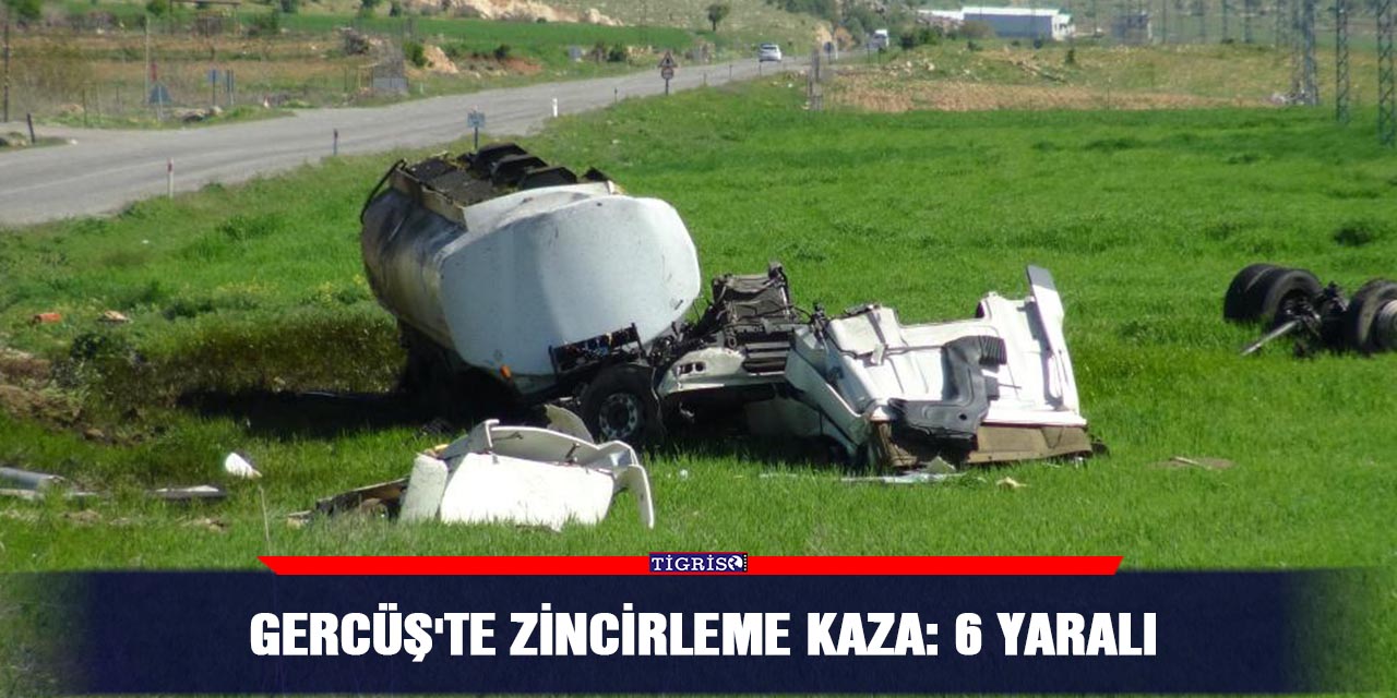 Gercüş'te zincirleme kaza: 6 yaralı