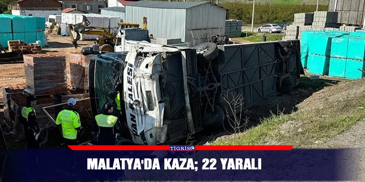 VİDEO - Malatya'da kaza; 22 yaralı