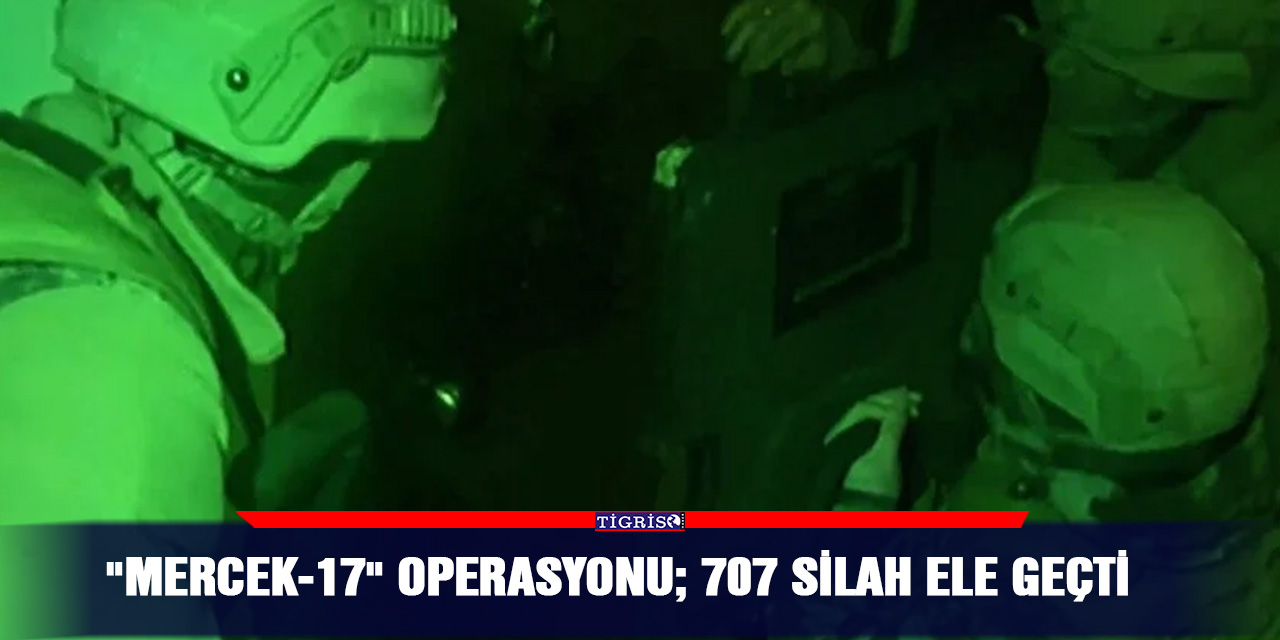 VİDEO - "Mercek-17" operasyonu; 707 silah ele geçti