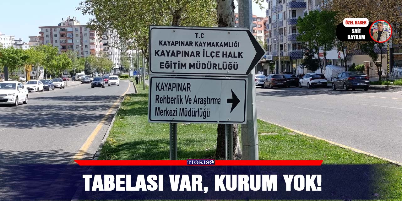 Tabelası var, kurum yok!