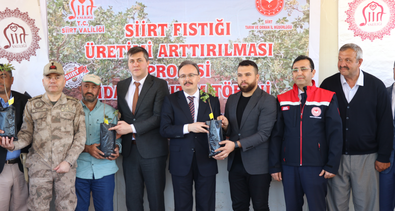 Siirt'te üreticilere 125 bin fıstık fidanı dağıtıldı