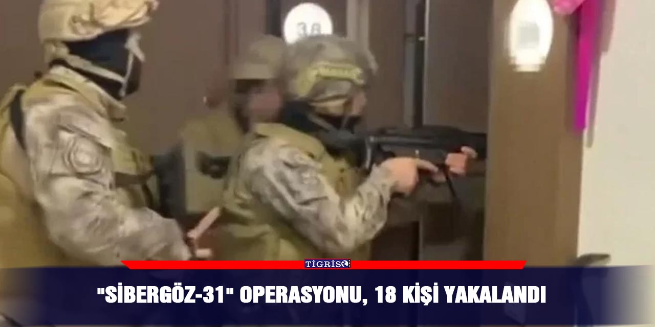 VİDEO - "Sibergöz-31" operasyonu, 18 kişi yakalandı