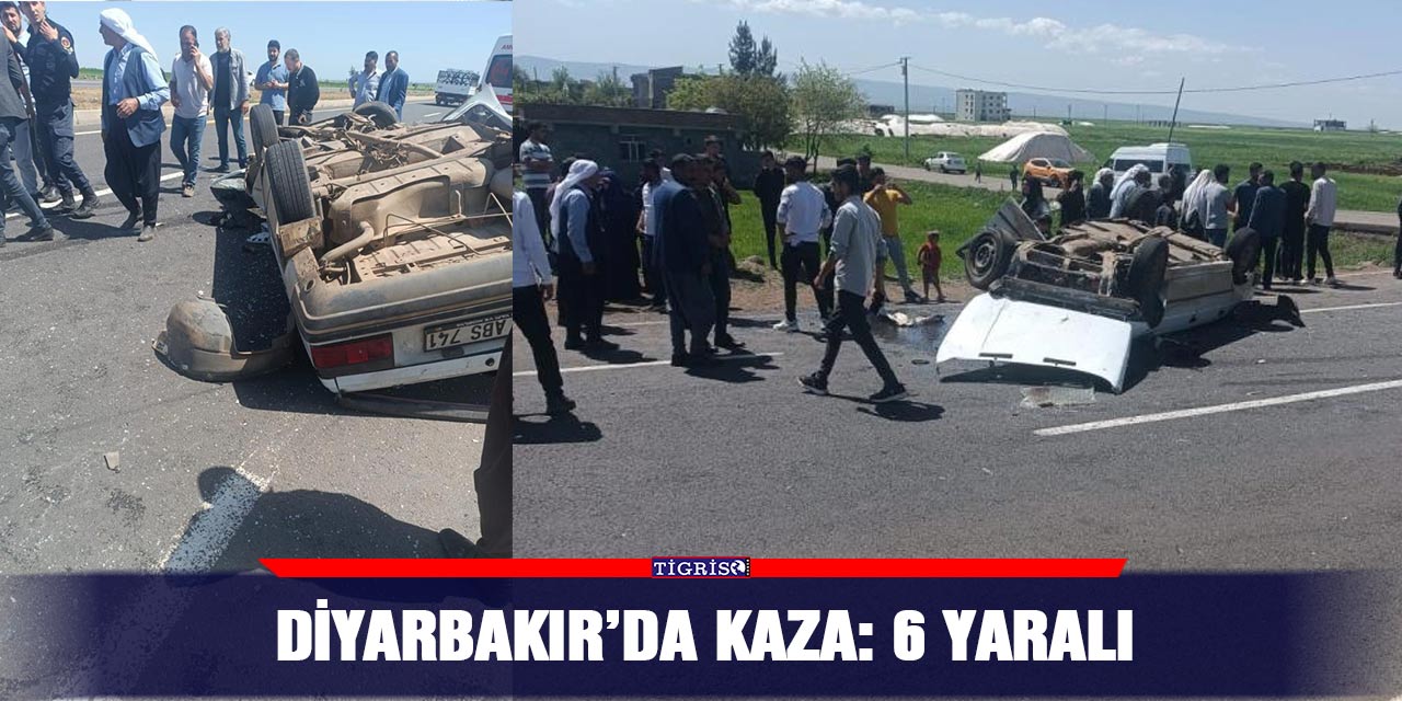 VİDEO - Diyarbakır’da kaza: 6 yaralı