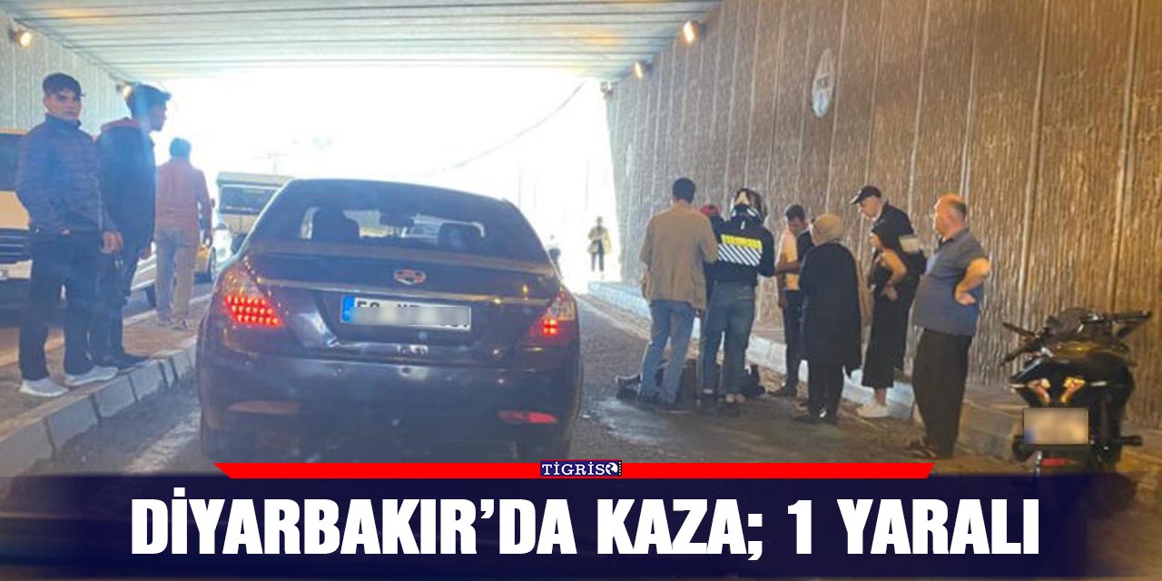 Diyarbakır’da kaza; 1 yaralı