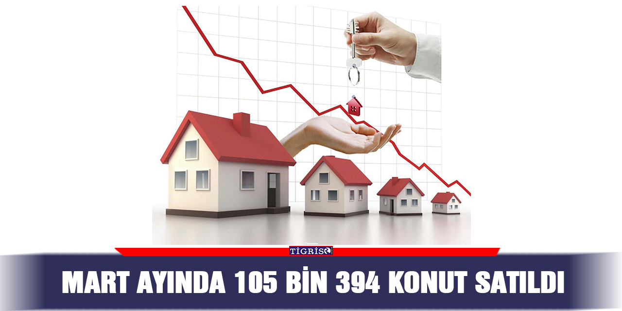 Mart ayında 105 bin 394 konut satıldı