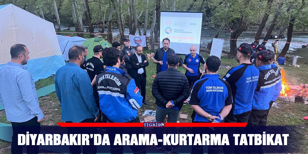 Diyarbakır’da arama-kurtarma tatbikat