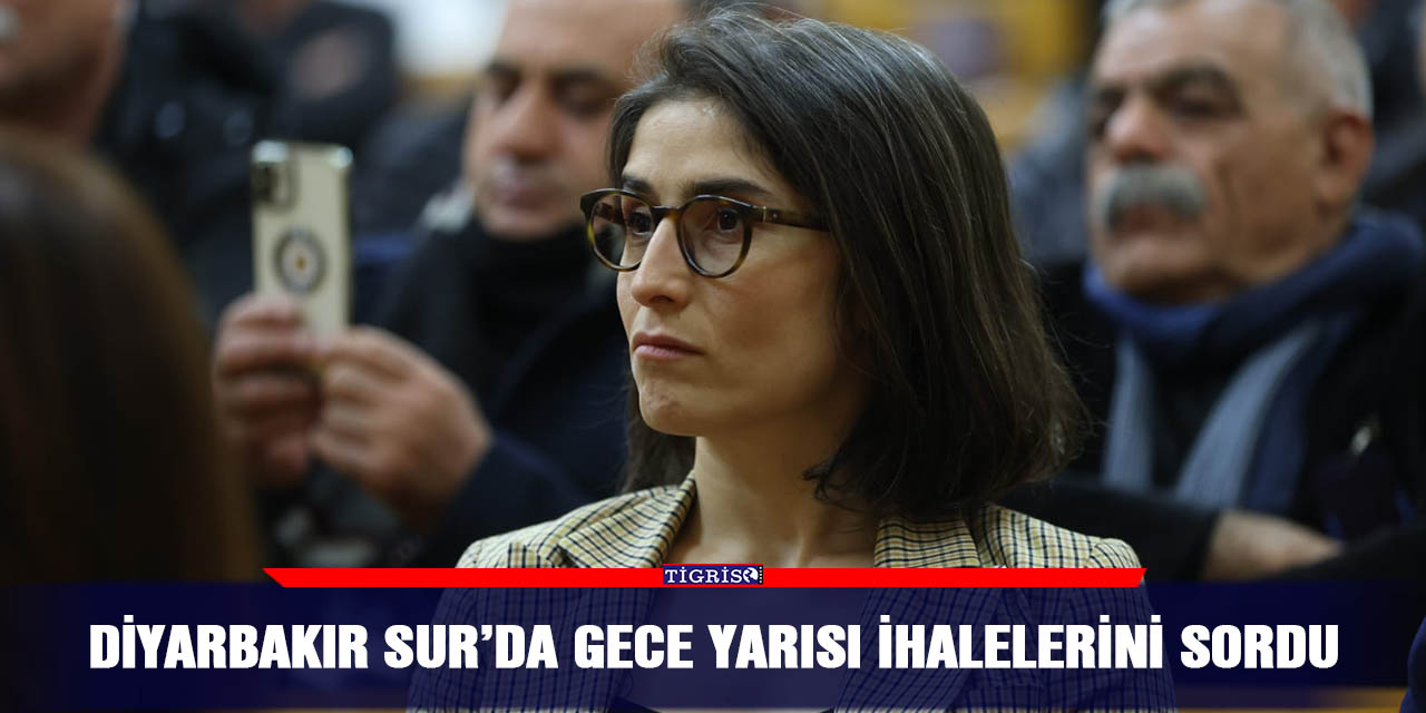 Diyarbakır Sur’da gece yarısı ihalelerini sordu