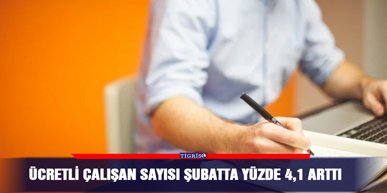 Ücretli çalışan sayısı şubatta yüzde 4,1 arttı