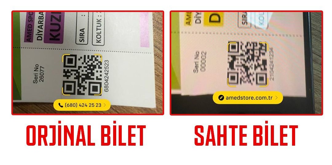 Amedspor’dan sahte bilet uyarısı!