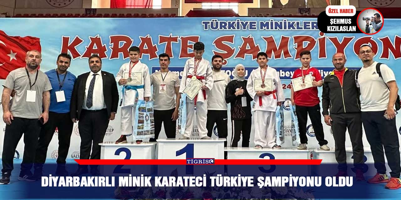 Diyarbakırlı Minik Karateci Türkiye şampiyonu oldu