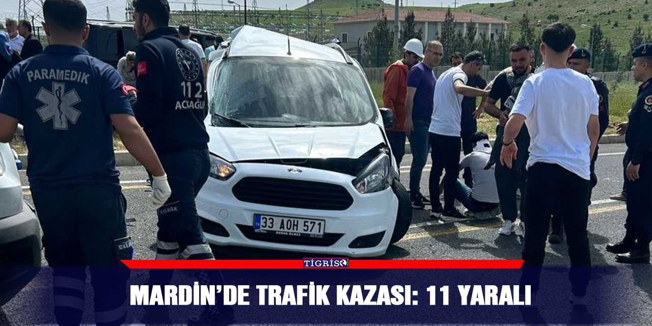 Mardin’de trafik kazası: 11 yaralı