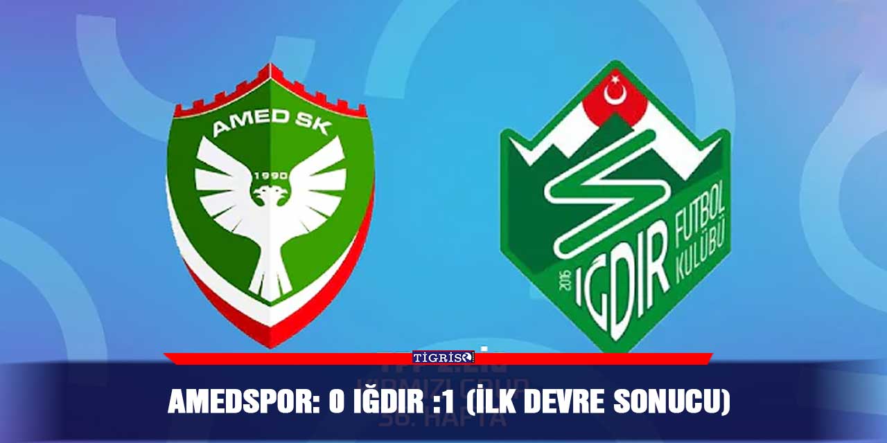 Amedspor: 0 Iğdır :1 (İlk devre sonucu)
