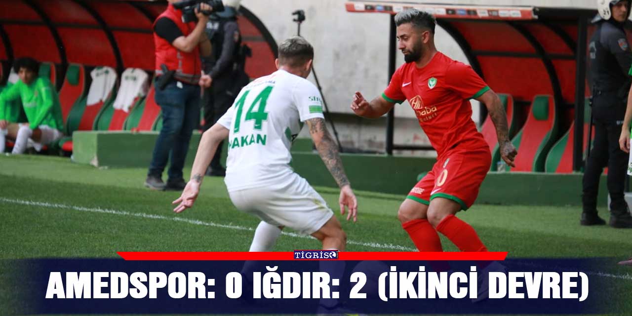 VİDEO - Amedspor: 0 Iğdır: 2 (ikinci devre)