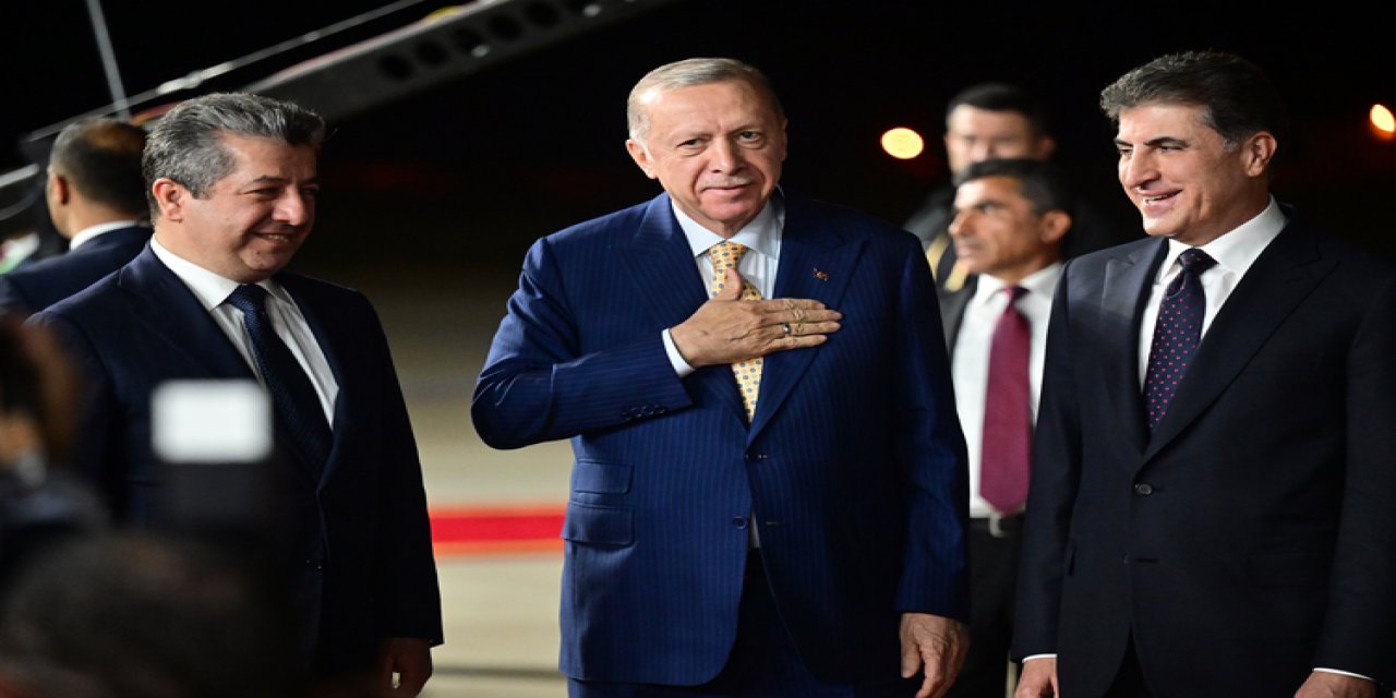 Erdoğan, Neçirvan Barzani ve Mesrur Barzani ile görüştü