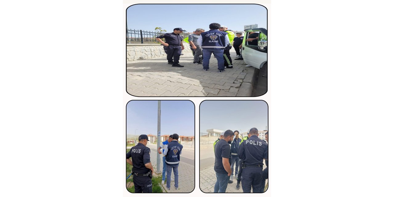 Elazığ’da okul önü denetimler devam ediyor