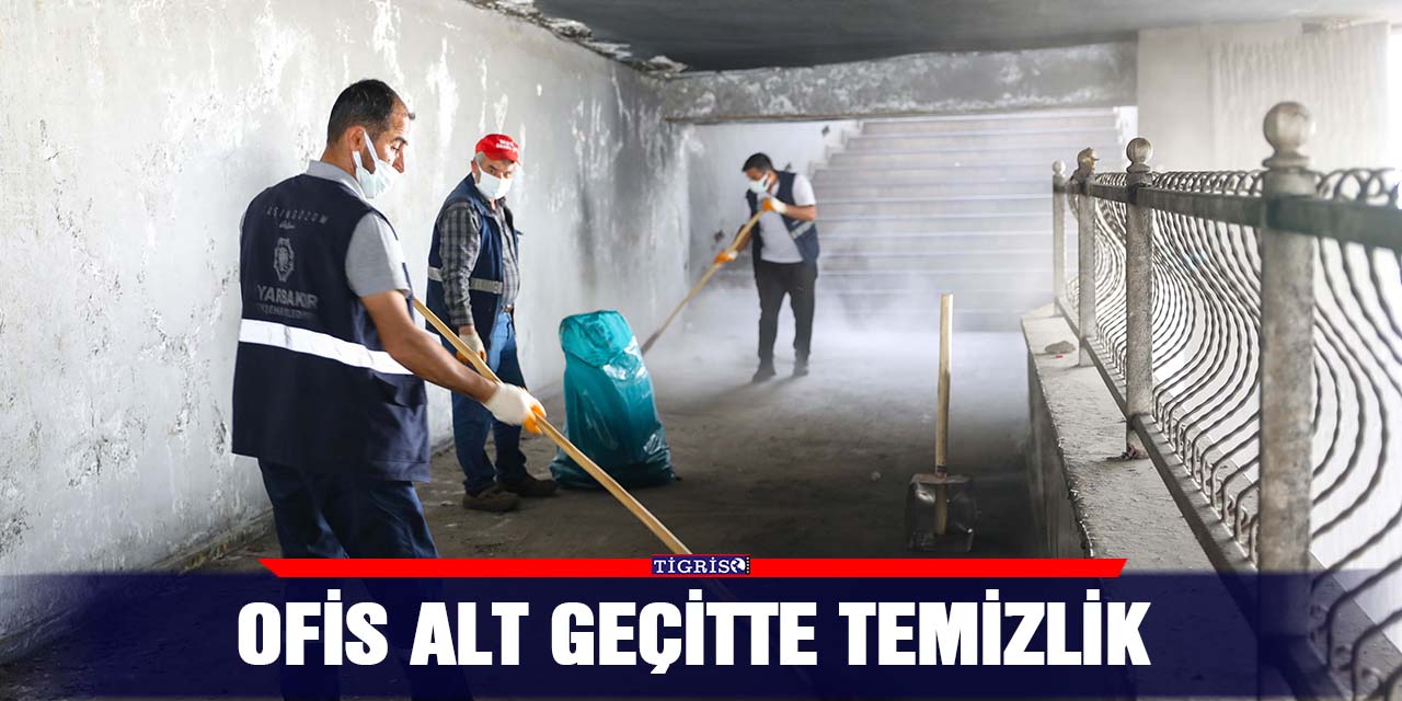 Ofis alt geçitte temizlik
