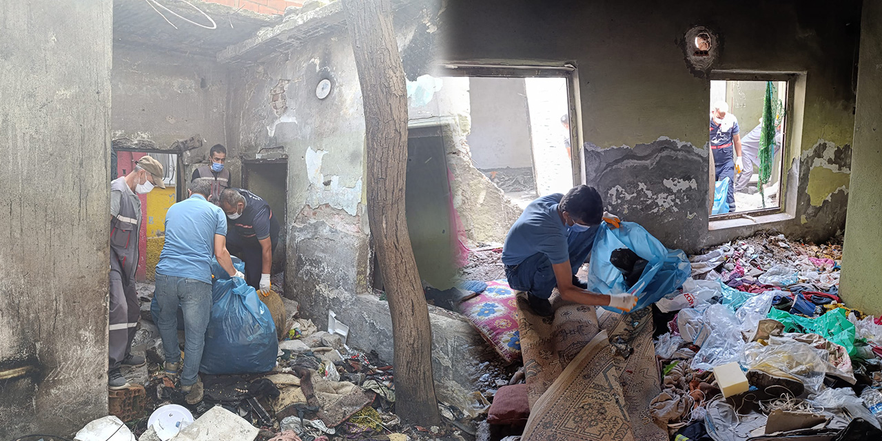 Sur’daki Metruk bina çöplerden temizlendi