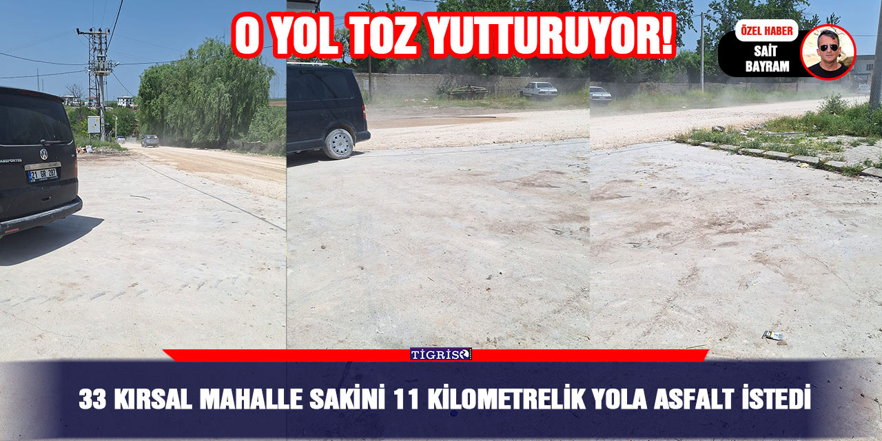 33 kırsal mahalle sakini 11 kilometrelik yola asfalt istedi