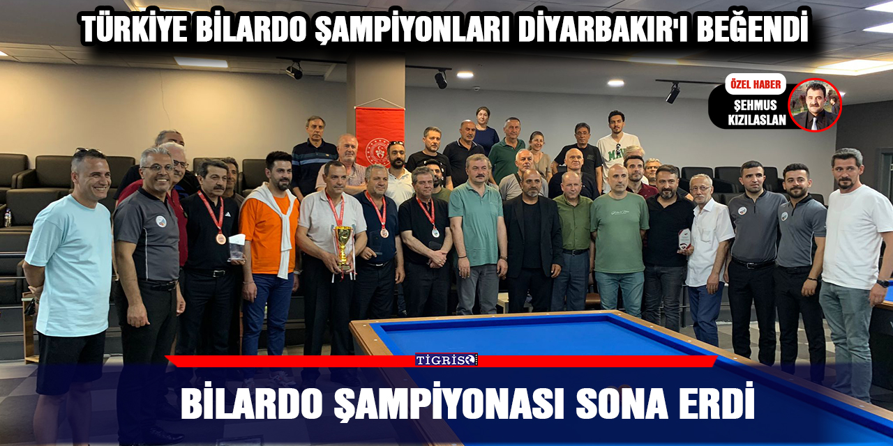 Bilardo şampiyonası sona erdi