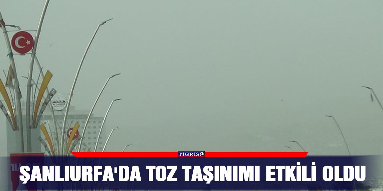 Şanlıurfa'da toz taşınımı etkili oldu