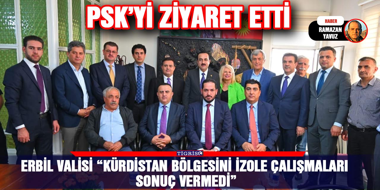 Erbil Valisi “Kürdistan bölgesini izole çalışmaları sonuç vermedi”